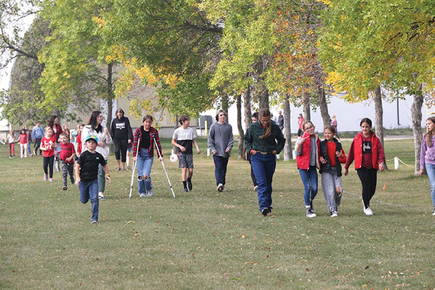 Rocanville School students during last year’s Terry Fox Walk.